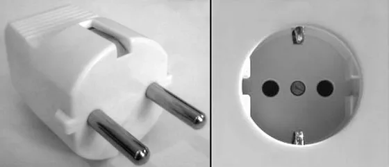 German Type F Schuko plug and socket